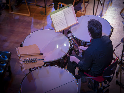 Christmas concert playing Timpani with the All Souls Orchestra