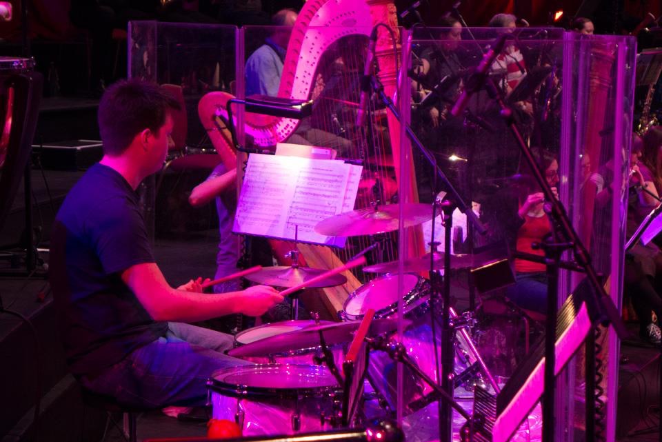 Harry Playing Drum Kit with the All Souls Orchestra at the Royal Albert Hall